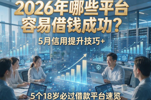 2026年哪些平台容易借钱成功?5月信用提升技巧+5个18岁必过借款平台速览