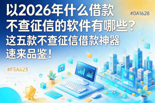 2026年什么借款不查征信的软件有哪些？这五款不查征信借款神器速来品鉴！