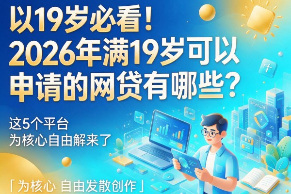 19岁必看!2026年满19岁可以申请的网贷有哪些?这5个平台详解来了