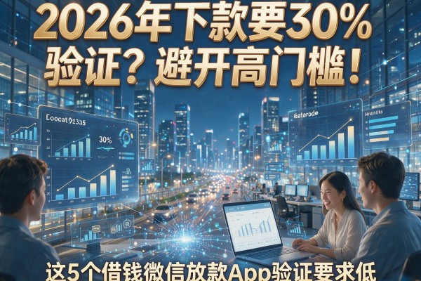 2026年下款要30%验证？避开高门槛！这5个借钱微信放款App验证要求低