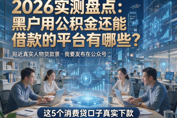 2026实测盘点:黑户用公积金还能借款的平台有哪些?这5个消费贷口子真实下款!