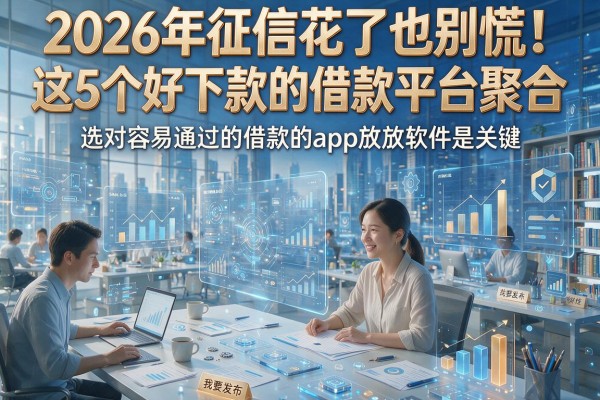 2026年征信花了也别慌!这5个好下款的借款平台聚合,选对容易通过的借款的app放款软件是关键