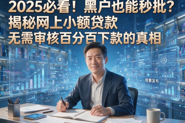 2025必看!黑户也能秒批?揭秘网上小额贷款无需审核百分百下款的真相