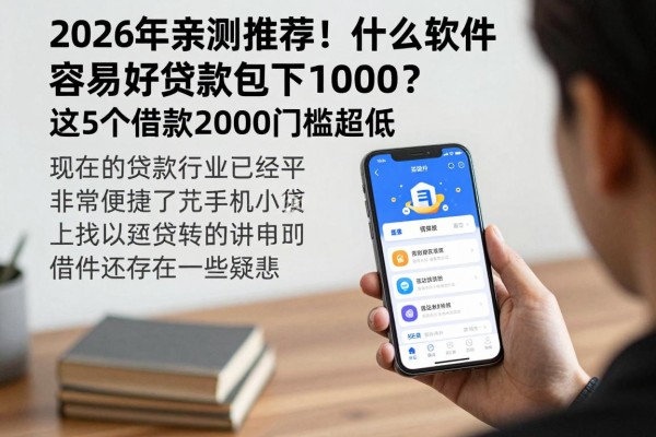 2026年亲测推荐！什么软件容易好贷款包下1000？这5个借款2000门槛超低