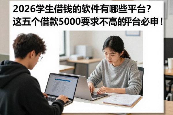 2026学生借钱的软件有哪些平台？这五个借款5000要求不高的平台必申！