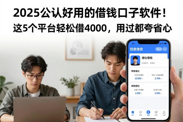 2025公认好用的借钱口子软件!这5个平台轻松借4000,用过都夸省心
