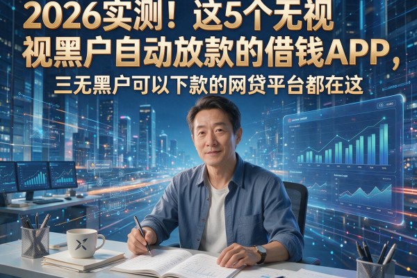 2026实测!这5个无视黑户自动放款的借钱APP,三无黑户可以下款的网贷平台都在这