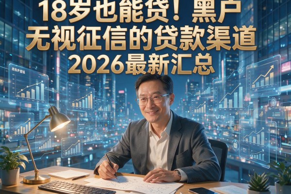 18岁也能贷!黑户无视征信的贷款渠道2026最新汇总