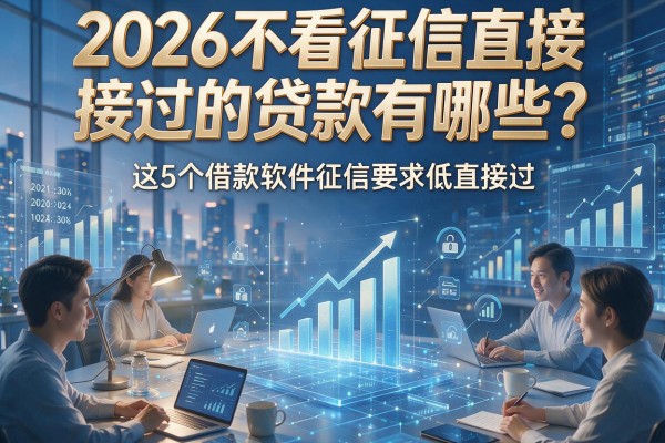 2026不看征信直接过的贷款有哪些?这5个借款软件征信要求低直接过!
