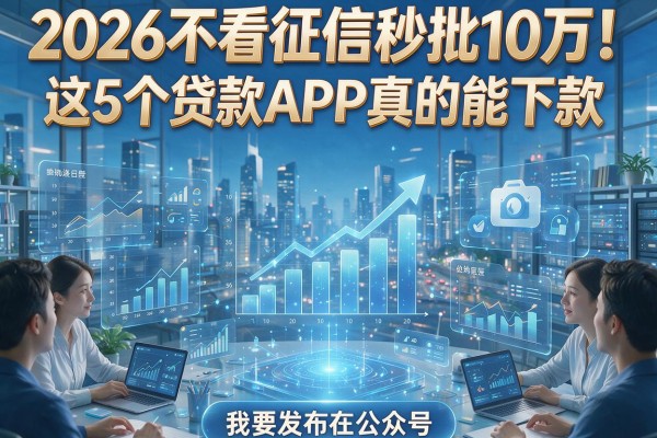2026不看征信秒批10万!这5个贷款APP真的能下款