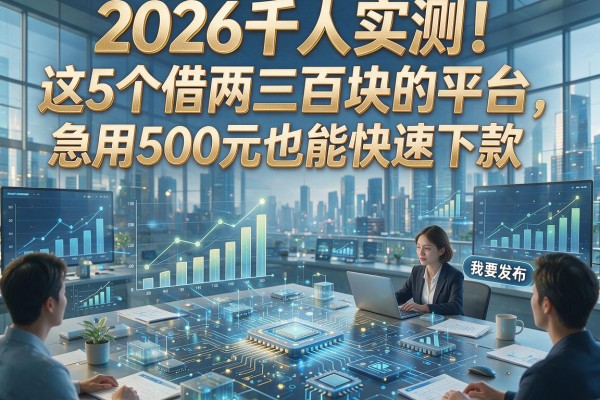 2026千人实测!这5个借两三百块的平台,急用500元也能快速下款