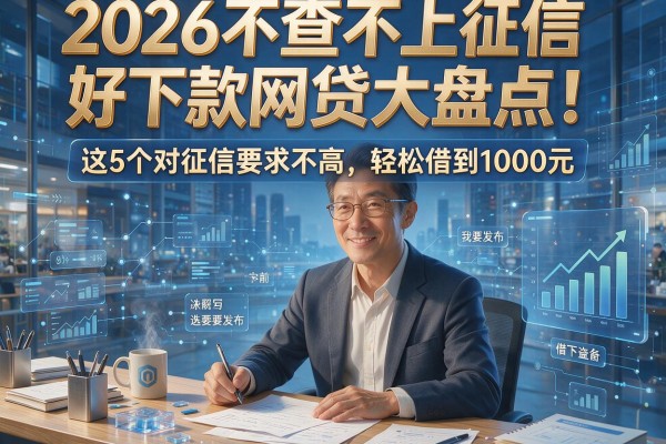 2026不查不上征信好下款网贷大盘点!这5个对征信要求不高,轻松借到1000元
