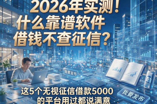 2026年实测!什么靠谱软件借钱不查征信?这5个无视征信借款5000的平台用过都说满意