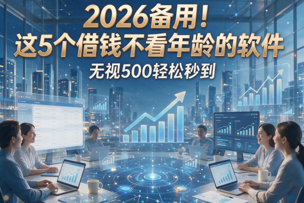 2026备用！这5个借钱不看年龄的软件，无视500轻松秒到