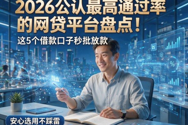 2026公认最高通过率的网贷平台盘点!这5个借款口子秒批放款,安心选用不踩雷