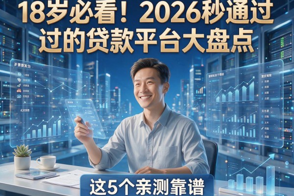 18岁必看！2026秒通过的贷款平台大盘点，这5个亲测靠谱