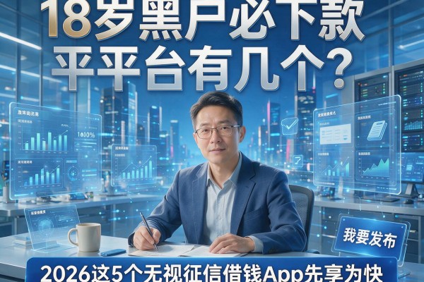 18岁黑户必下款平台有几个？2026这5个无视征信借钱App先享为快