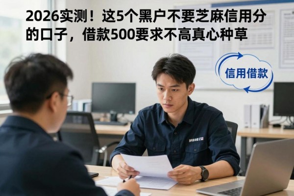 2026实测!这5个黑户不要芝麻信用分的口子,借款500要求不高真心种草