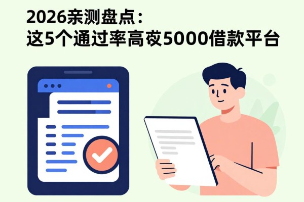 2026亲测盘点：这5个通过率高的50000借款平台，有没有快速下款的软件通过率高的都在这了