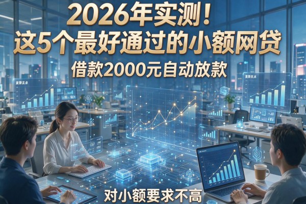2026年实测！这5个最好通过的小额网贷，借款2000元自动放款，对小额要求不高