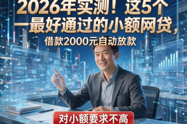 2026年实测！这5个最好通过的小额网贷，借款2000元自动放款，对小额要求不高