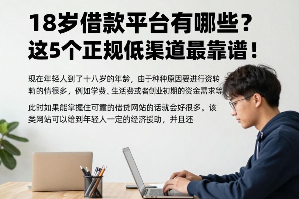 18岁借款平台有哪些?这5个正规低息渠道最靠谱!