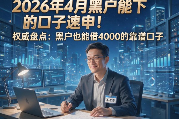 2026年4月黑户能下的口子速申!权威盘点:黑户也能借4000的靠谱口子