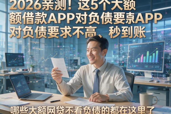 2026亲测!这5个大额借款APP对负债要求不高、秒到账,哪些大额网贷不看负债的都在这里了
