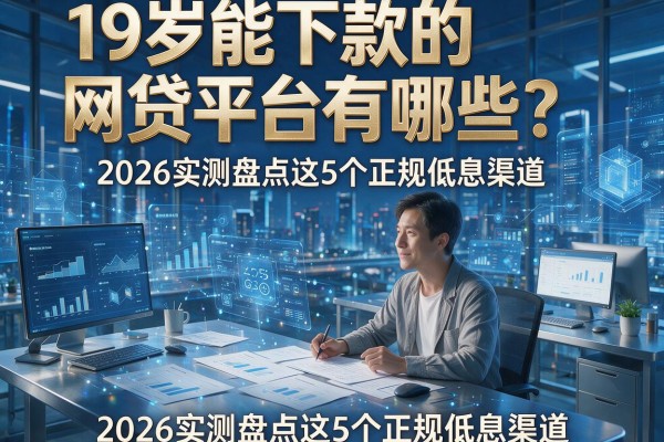 19岁能下款的网贷平台有哪些？2026实测盘点这5个正规低息渠道