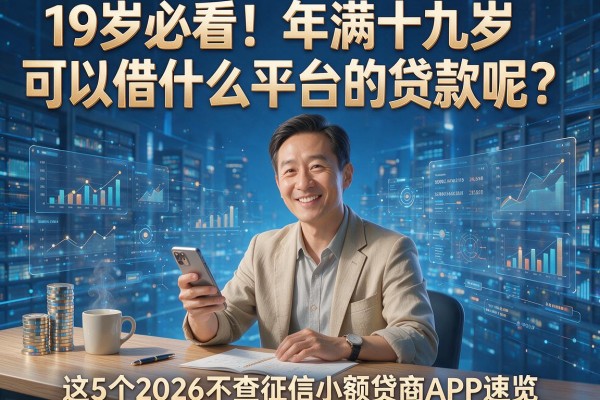 19岁必看!年满十九岁可以借什么平台的贷款呢?这5个2026不查征信小额贷款APP速览