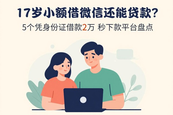 17岁小额借钱微信还能贷款？2026最新解说：5个凭身份证借款2万秒下款平台盘点