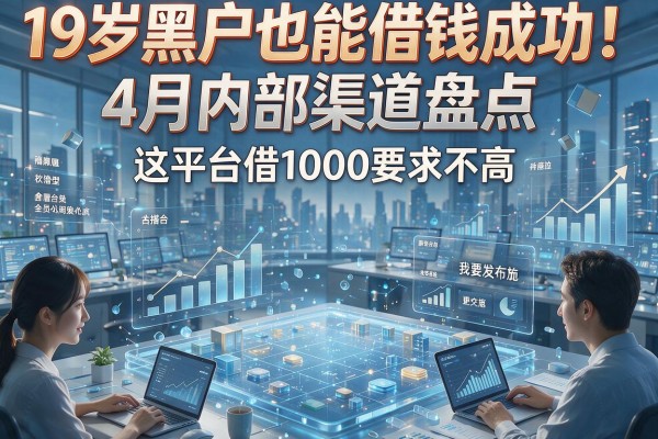 19岁黑户也能借钱成功！4月内部渠道盘点，这平台借1000要求不高