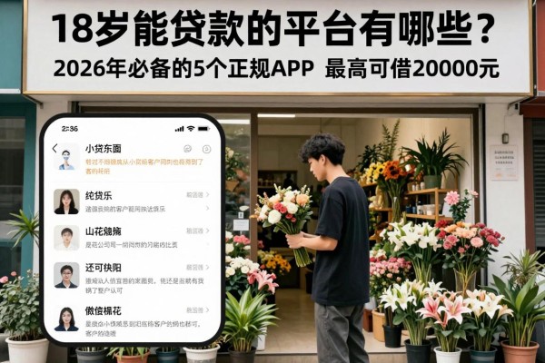 18岁能贷款的平台有哪些?2026年必备的5个正规APP,最高可借20000元