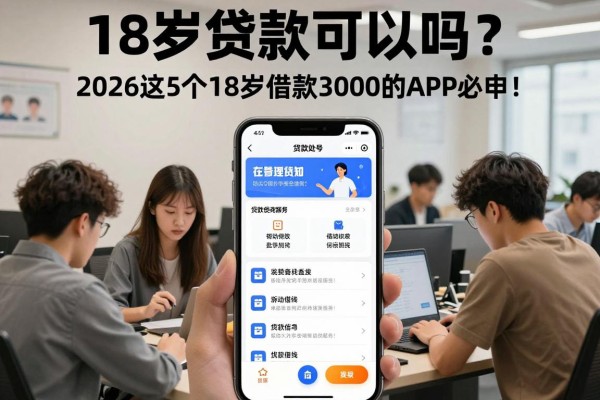 18岁贷款可以吗？2026这5个18岁借款3000的APP必申！