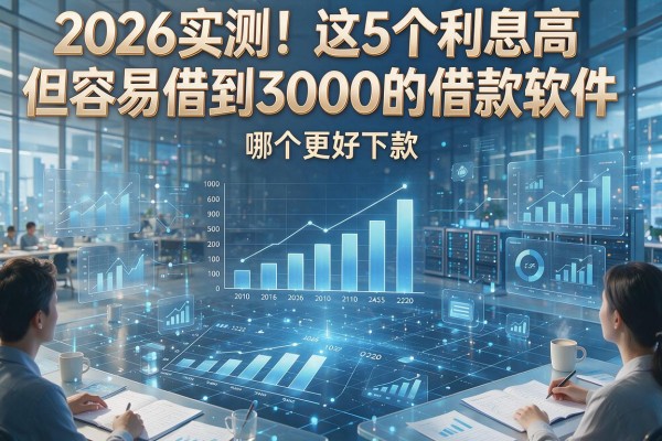 2026实测！这5个利息高但容易借到3000的借款软件，哪个更好下款？