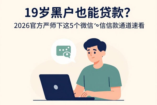 19岁黑户也能贷款？2026官方严筛下这5个微信放款App信用卡借钱通道速看