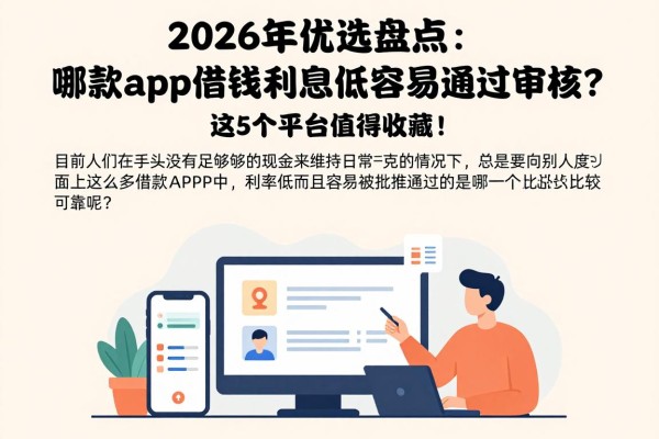 2026年优选盘点:哪款app借钱利息低容易通过审核?这5个平台值得收藏!