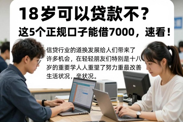 18岁可以贷款不？这5个正规口子能借7000，速看！