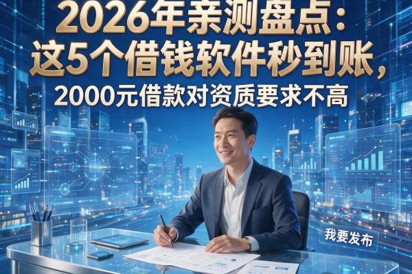 2026年亲测盘点:这5个借钱软件秒到账,2000元借款对资质要求不高!
