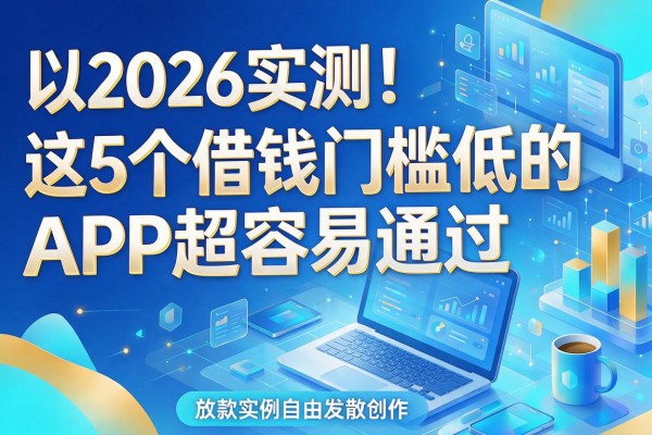 2026实测!这5个借钱门槛低的APP超容易通过,放款实例太多了