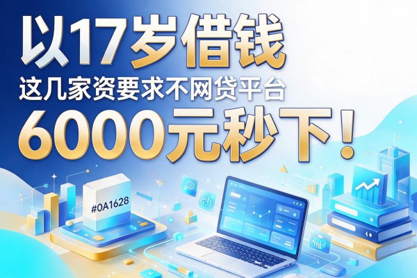 17岁借钱6000元秒下!这几家资质要求不高的网贷平台入口口碑靠谱