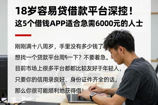 18岁容易贷的借款平台深挖！这5个借钱APP适合急需6000元的人士