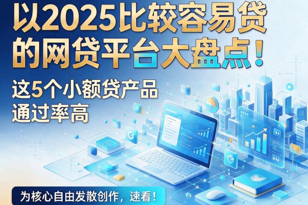 2025比较容易贷的网贷平台大盘点!这5个小额贷产品通过率高,速看!