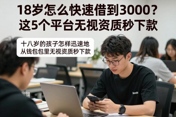 18岁怎么快速借到3000?2026核心借贷技巧公开,这5个平台无视资质秒下款