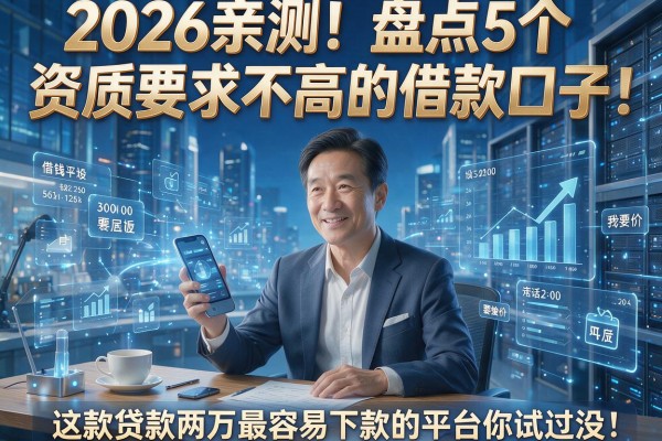 2026亲测!盘点5个资质要求不高的借款口子,这款贷款两万最容易下款的平台你试过没?