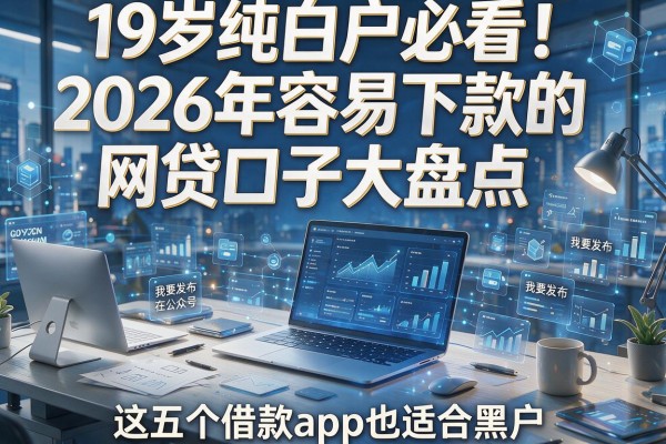 19岁纯白户必看!2026年容易下款的网贷口子大盘点,这五个借款app也适合黑户!