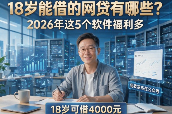 18岁能借的网贷有哪些?2026年这5个软件福利多,18岁可借4000元
