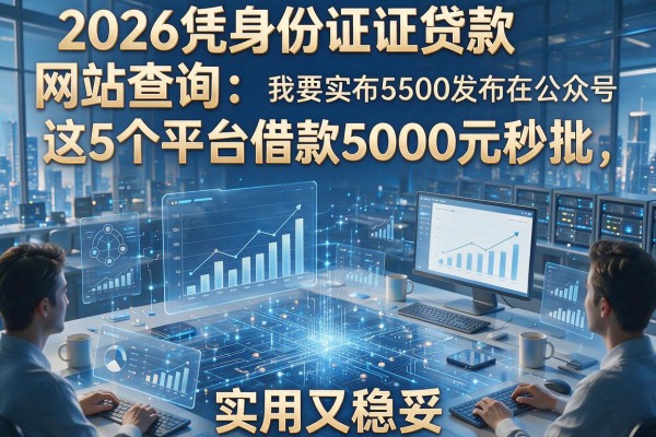2026凭身份证贷款网站查询:这5个平台借款5000元秒批,实用又稳妥!