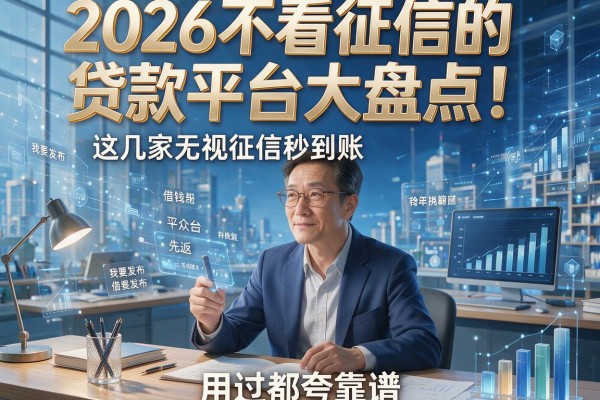 2026不看征信的贷款平台大盘点！这几家无视征信秒到账，用过都夸靠谱