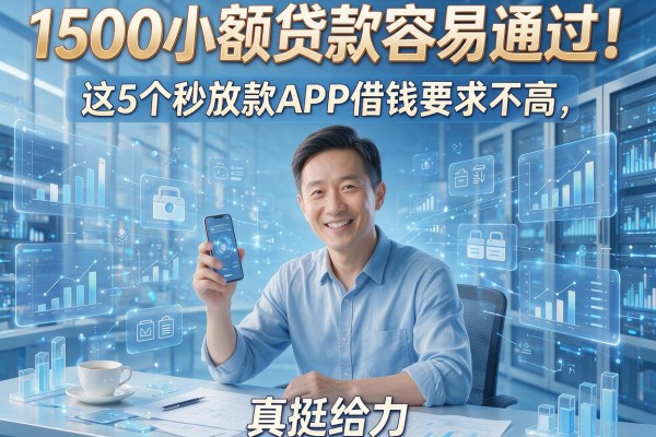 1500小额贷款容易通过!这5个秒放款APP借钱要求不高,真挺给力